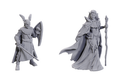 DUNGEONS & DRAGONS - UNPAINTED MINIATURES:   LIMITED EDITION 50TH ANNIVERSARY ELVES (WZK90734)