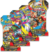 POKEMON ME01 MEGA EVOLUTION SLEEVED (FULL ART SET OF 4) BOOSTER PACKS