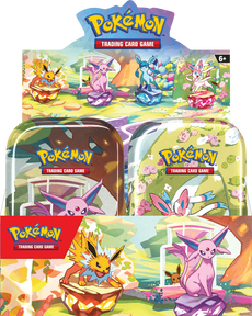 POKEMON SV8.5        PRISMATIC EVOLUTIONS     8CT MINI TIN DISPLAY