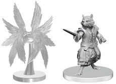 PATHFINDER BATTLES -UNPAINTED MINIS WV27 PROCYAL (RACCOON AGATHION) & ZOAEM (RING ARCHON)  WZK90838