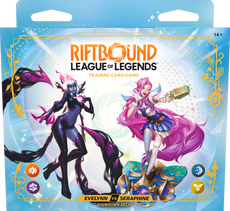 RIFTBOUND LEAGUE OF LEGENDS TCG RADIANCE SHOWDOWN DECK DISPLAY - EVELYNN VS SERAPHINE DUEL DECK