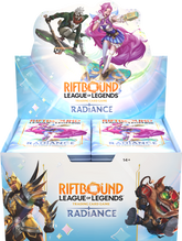 RIFTBOUND LEAGUE OF LEGENDS TCG RADIANCE BOOSTER BOX DISPLAY