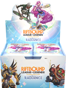 RIFTBOUND LEAGUE OF LEGENDS TCG RADIANCE BOOSTER BOX DISPLAY