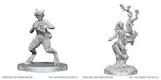 DUNGEONS & DRAGONS UNPAINTED MINIS WV28 SATYR & DRYAD  WZK90859