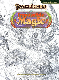 PATHFINDER 2E REMASTER IMPOSSIBLE MAGIC HC SKETCH COVER