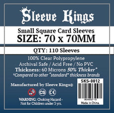 SLEEVE KINGS - SMALL SQUARE SLEEVES 70MM X 70MM 110CT