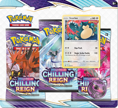POKEMON - SWORD AND SHIELD  SWSH6 CHILLING REIGN 3PK BLISTER SNORLAX