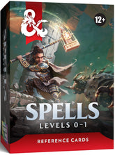 DUNGEONS & DRAGONS  REFERENCE CARDS SPELLS 1 (LEVELS 0-1)
