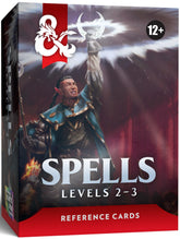 DUNGEONS & DRAGONS  REFERENCE CARDS SPELLS 2 (LEVELS 2-3)