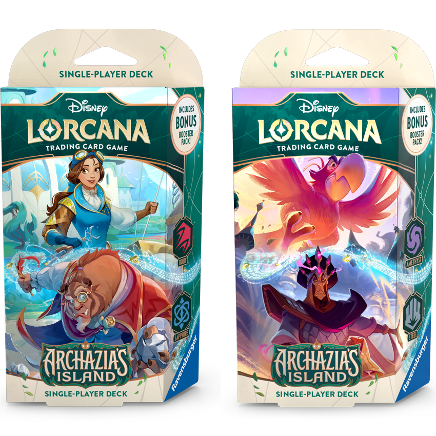lorcana set 7 starter decks Disney Lorcana Starter Deck Amethyst & Steel (Archazia's Island)