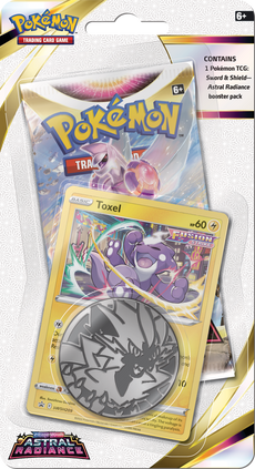 POKEMON - SWORD AND SHIELD - ASTRAL RADIANCE  - CHECKLANE BLISTER - TOXEL