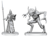 PATHFINDER BATTLES -UNPAINTED MINIS WV27 VLORIAK (DESPOILER DEMON) & DEMONOLOGIST WZK90836