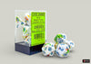 CHESSEX ROLEPLAYING DICE BRUSH 7-DIE SET POLYHEDRAL BREEZY/BLUE  (CHX24409)
