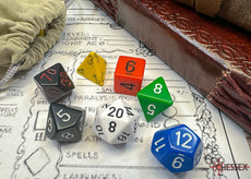 CHESSEX ROLEPLAYING DICE - NOSTALGIA OPAQUE GM & BEGINNER 7-Dice Set  (CHX25499)