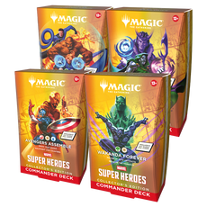 MTG  UNIVERSES BEYOND MARVEL SUPER HEROES COMMANDER COLLECTORS EDITION - SET OF 4