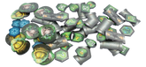 DEEP ROCK GALACTIC BIOME & SPACE RIG PLASTIC TOKENS