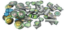 DEEP ROCK GALACTIC BIOME & SPACE RIG PLASTIC TOKENS