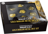 DND METAL 7 DICE SET DRAGON SCALE GOLD
