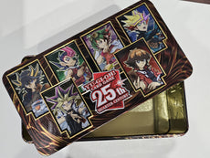 LOT OF 3 EMPTY YU-GI-OH  - 25TH ANNIVERSARY  DUELING HEROES  TIN   (2023) - EMPTY