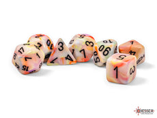 CHESSEX ROLEPLAYING DICE FESTIVE 7-DIE SET MEGA-HEDRAL CIRCUS/BLACK CHX22442