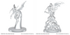 DUNGEONS & DRAGONS UNPAINTED MINIS WV28 ICE MEPHIT & DUST MEPHIT WZK90810