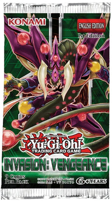 YUGI-OH  -  Invasion: Vengeance Booster Pack ( 1st Edition ) [Sealed}