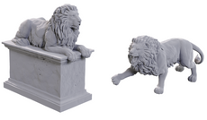 DUNGEONS & DRAGONS - WIZKIDS UNPAINTED MINIS WV24 STONE LION/ANIMATED STONE LION  #WZK90747