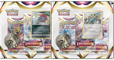 POKEMON  LOST ORIGIN    WEAVILE & REGIGIGAS  3 PACK BLISTER SET OF 2