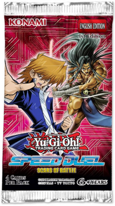 YUGI-OH  - SPEED DUEL - SCARS OF BATTLE  BOOSTER PACK  ( 1st Edition ) 2019