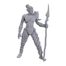 DUNGEONS & DRAGONS - UNPAINTED MINIATURES: SEA ELF LEADER (WAVE 23)  #WZK90109