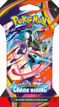 SLEEVED POKEMON ME04 CHAOS RISING PACK 1 x BOOSTER PACK