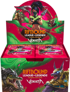 RIFTBOUND LEAGUE OF LEGENDS TCG VENDETTA BOOSTER BOX DISPLAY