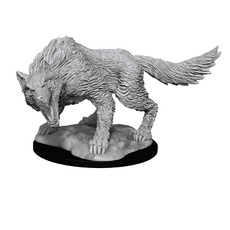 DUNGEONS & DRAGONS - UNPAINTED MINIATURES:  WINTER WOLF (1)  #WZK90030