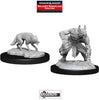 DUNGEONS & DRAGONS - UNPAINTED MINIATURES:  Jackalwere & Jackal  #WZK90244