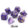 DIE HARD - RPG DICE - PURPLE SWIRL w/ GOLD