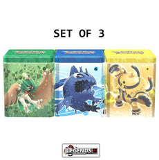 POKEMON - STACKING TIN  (SET OF 3)           (NEW - 2022)