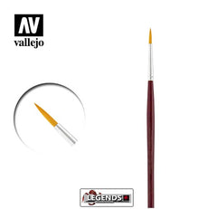 VALLEJO - PAINT BRUSHES - #002 ROUND TORAY -  SIZE #2