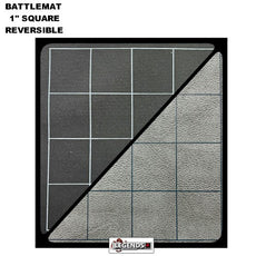 BATTLEMAT - 1" SQUARE REVERSIBLE  BLACK-GREY  23.5" X 26"  CHX96480  GAME MAT
