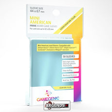 GAMEGENIC - PRIME BOARD GAME SLEEVES - MINI AMERICAN  (44mm x 67mm) (50CT)