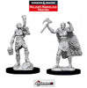 DUNGEONS & DRAGONS - UNPAINTED MINIATURES:  Female Human Barbarian  (2)   #WZK90056