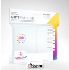 GAMEGENIC - SLEEVES - MATTE PRIME SLEEVES - WHITE  (100CT)