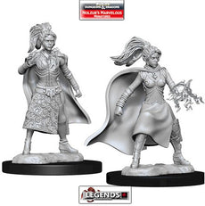 DUNGEONS & DRAGONS - UNPAINTED MINIATURES:  Female Human Sorcerer (2)  #WZK73832