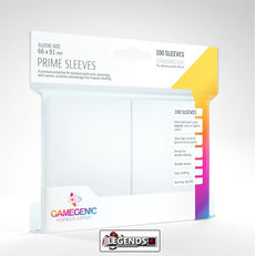 GAMEGENIC - SLEEVES - PRIME SLEEVES - WHITE  (100CT)