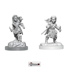 DUNGEONS & DRAGONS - UNPAINTED MINIATURES:   HALFLING ROGUE FEMALE   (WAVE 20)    #WZK90403