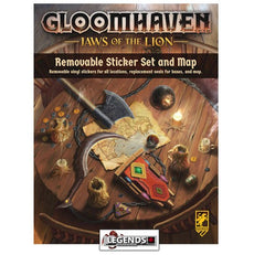 GLOOMHAVEN  - JAWS OF THE LION - REMOVABLE STICKER SET and MAP