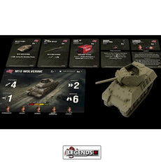 WORLD OF TANKS:  MINIATURES GAME - AMERICAN - M10-WOLVERINE  (1)