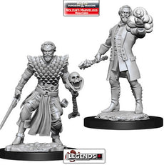 DUNGEONS & DRAGONS - UNPAINTED MINIATURES:  Male Human Warlock (2)  #WZK73836