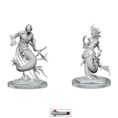 DUNGEONS & DRAGONS - UNPAINTED MINIATURES:   MERFOLK   (WAVE 20)    #WZK90414