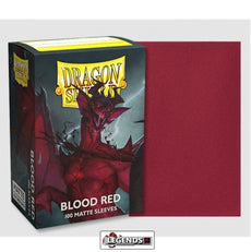 DRAGON SHIELD DECK SLEEVES  -  MATTE BLOOD RED 100CT