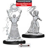 DUNGEONS & DRAGONS - UNPAINTED MINIATURES:  DROW MAGE / DROW PRIESTESS (2)   #WZK90071